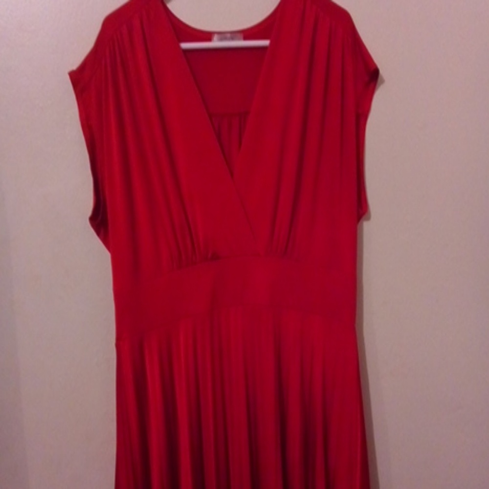Sizzling red dress
